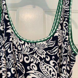 Tropical cropped pants outfit